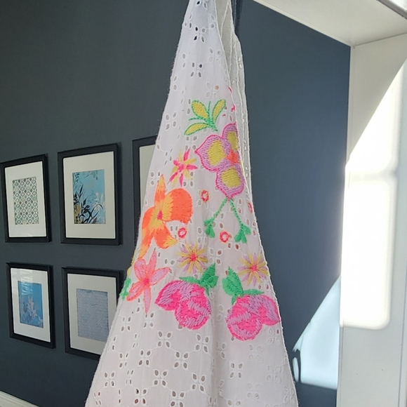 NWT Lilly Pulitzer Morgan Embroidered Eyelet Top XL - Picture 7 of 8